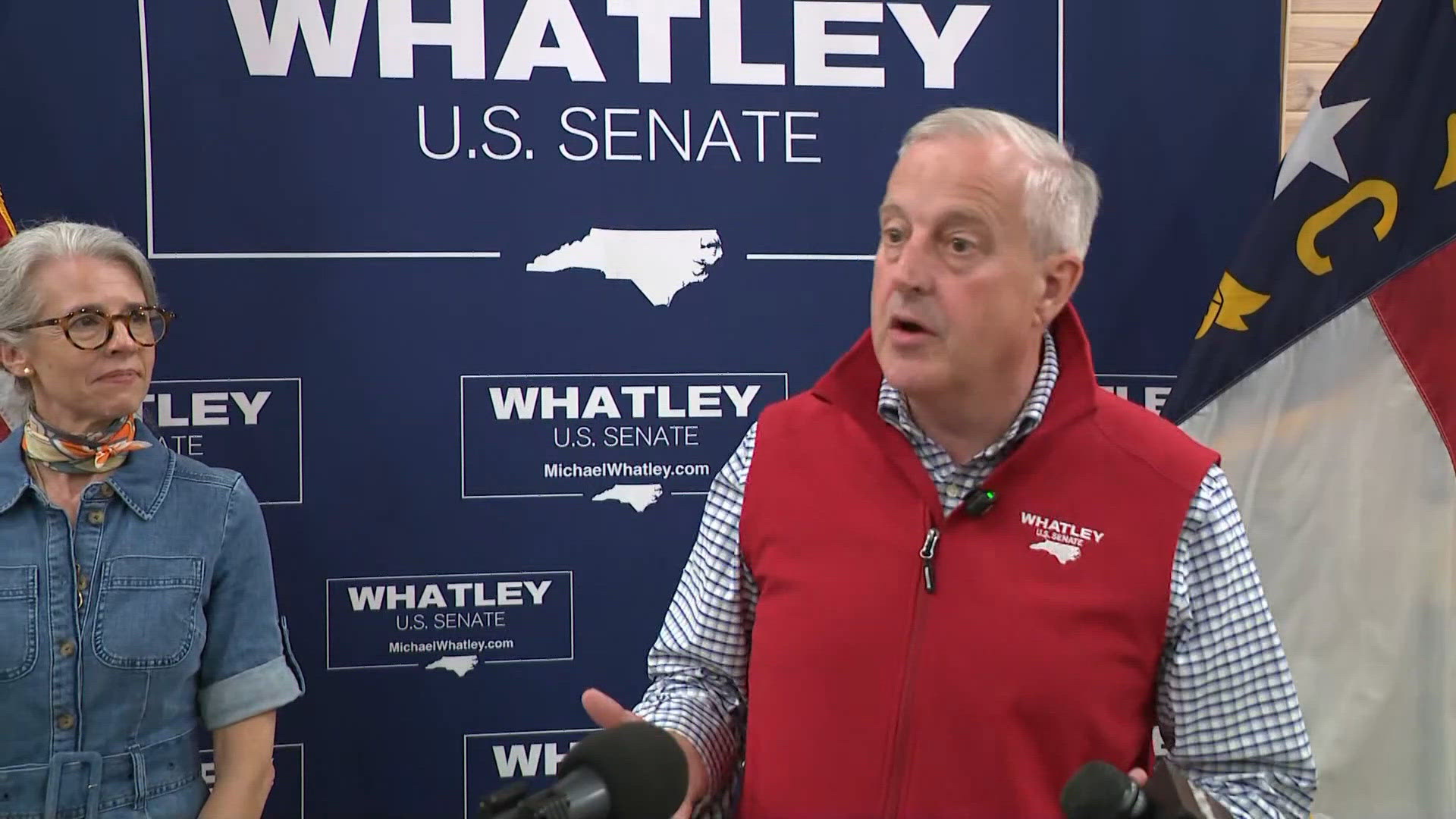 Senate candidate Michael Whatley hosts campaign event in Huntersville
