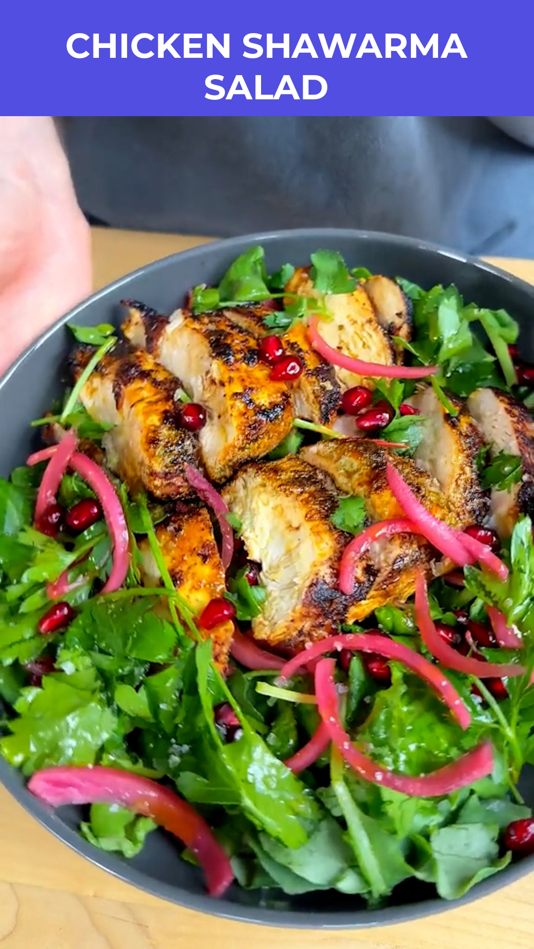 Chicken shawarma salad