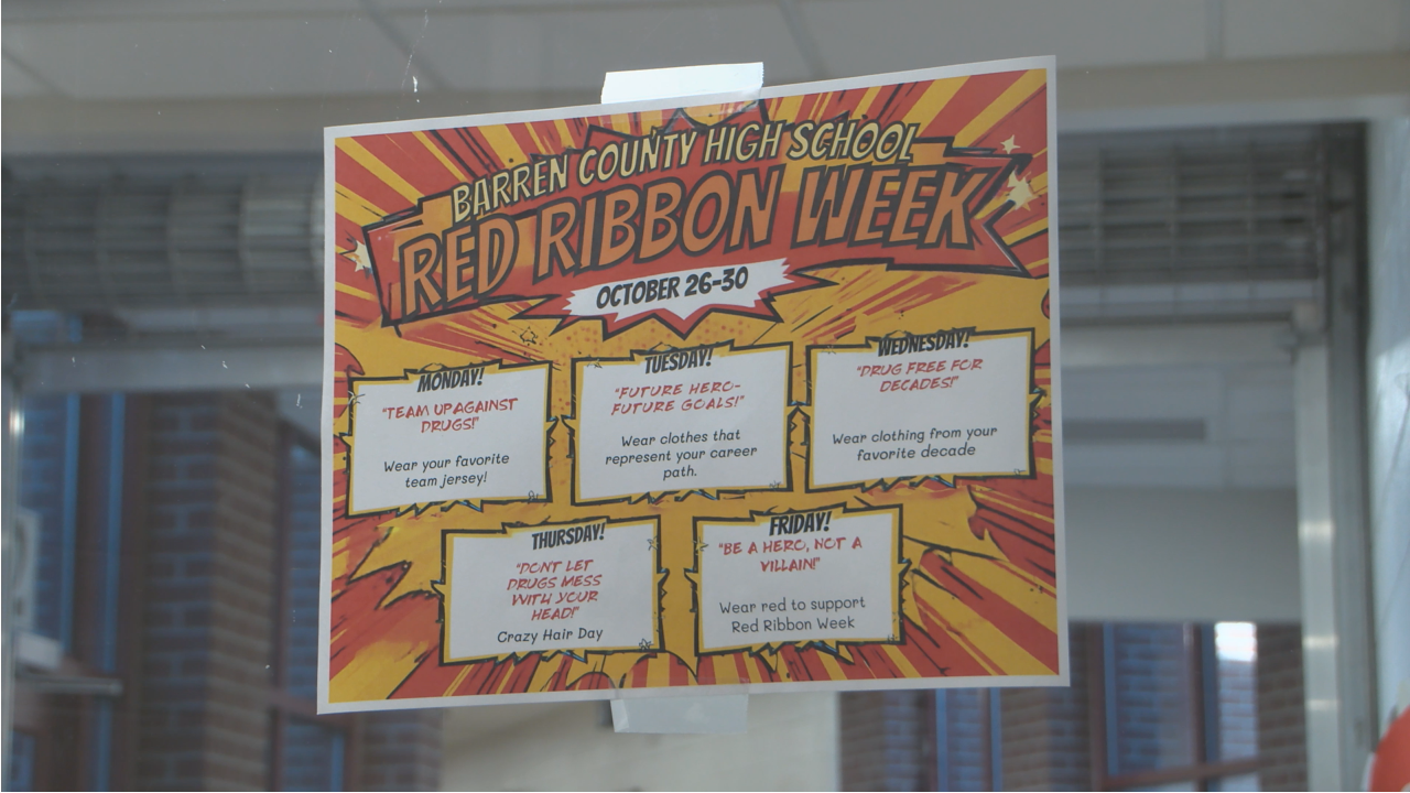 Barren County High School goes all in on Red Ribbon Week
