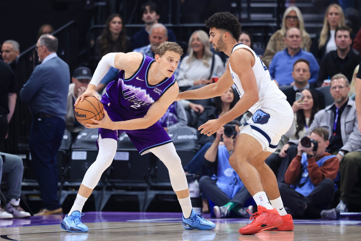 Jazz forwards Lauri Markkanen and Jaren Jackson Jr. exit early with ...