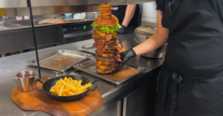 The Fat Joe burger challenge in Slovenia | BeardMeatsFood