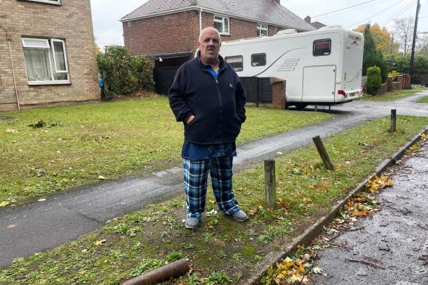 Hampshire man 'fed up' as school-run parking blocks paths and 'ruins' grass