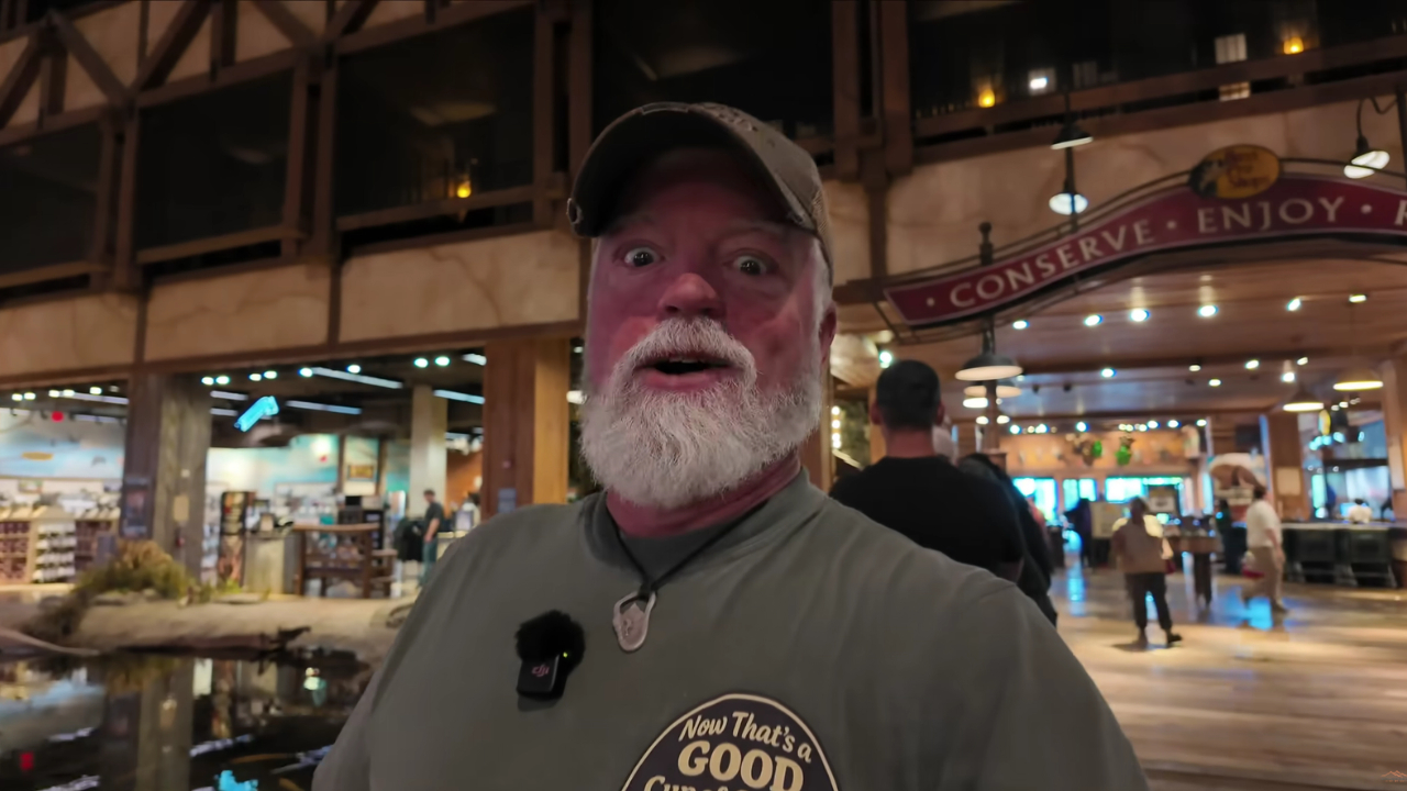 Inside the Bass Pro Shops Pyramid in Memphis, Tennessee