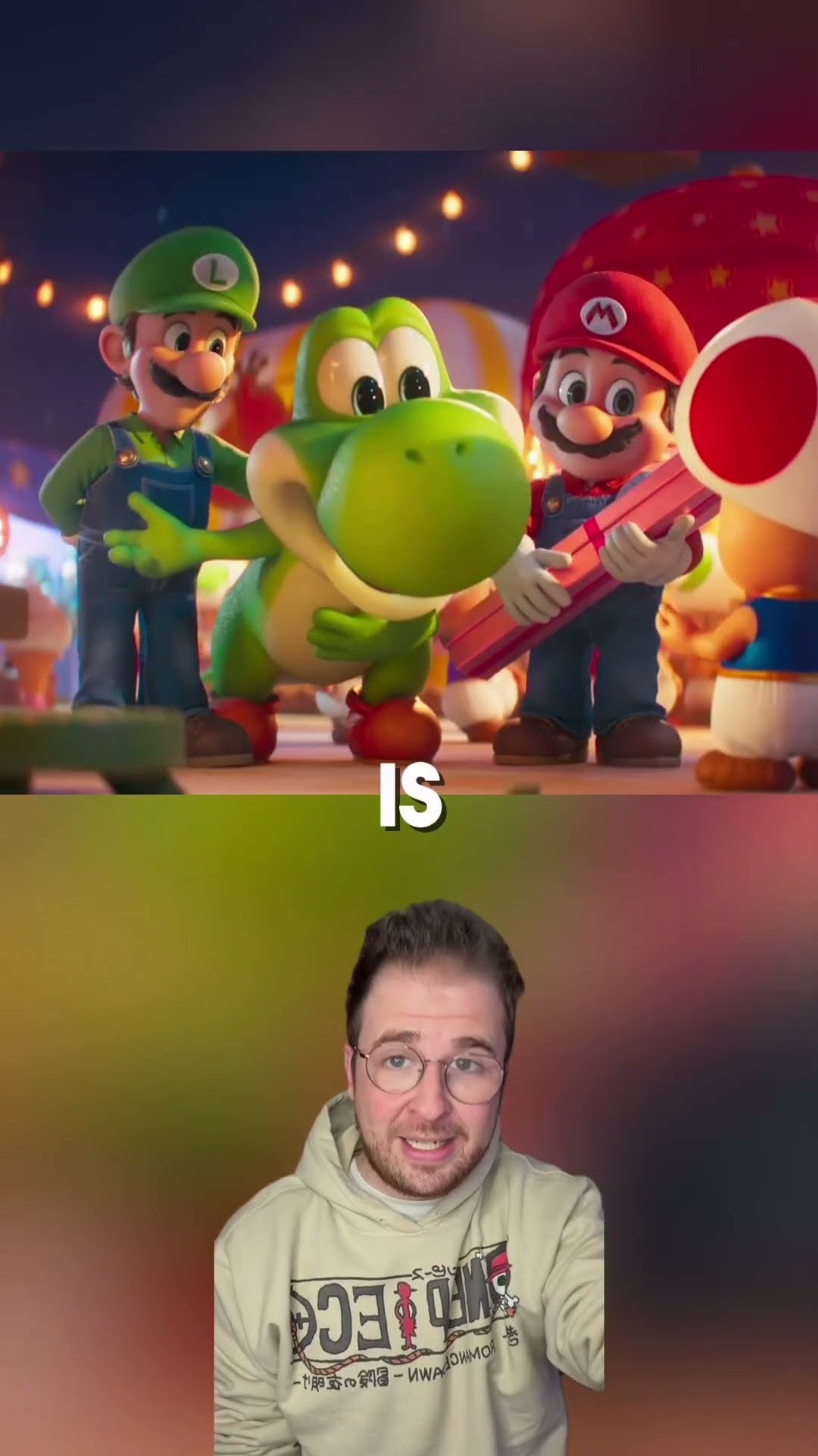 The voice of Yoshi in the Mario Galaxy movie #shorts #mariogalaxy # ...