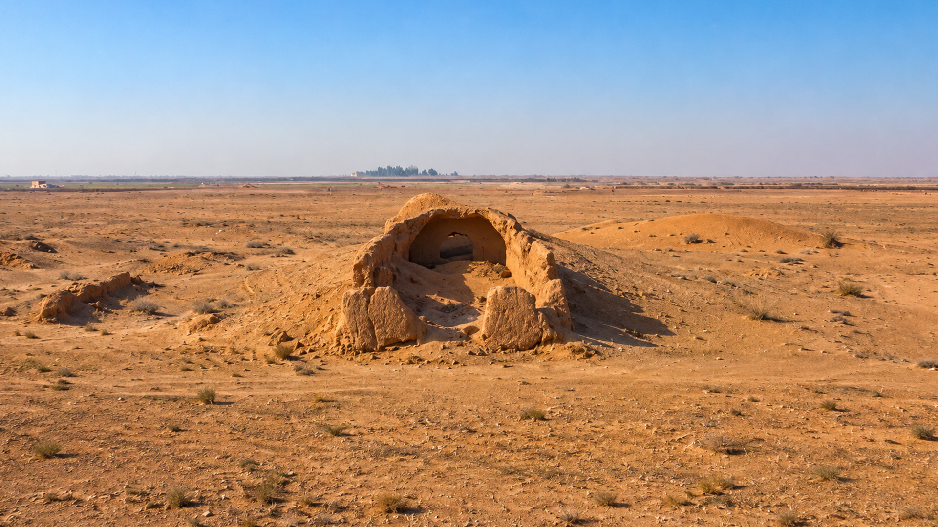 Why is there an arch in this empty desert?