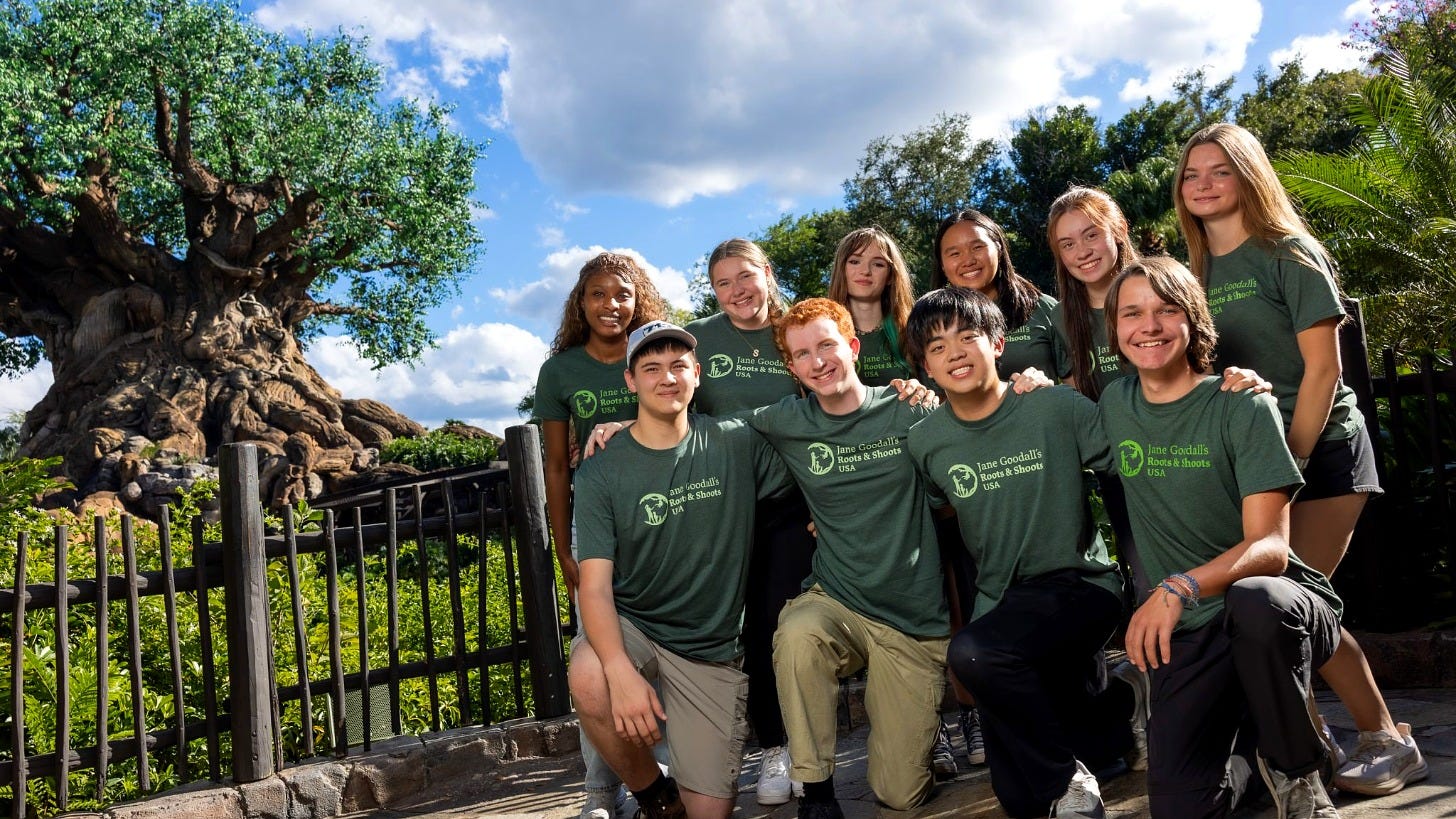 Disney gives $1 million to Jane Goodall's Roots & Shoots