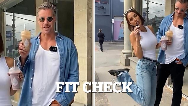 Resurfaced video shows Snezana doing a fit check with Sam Wood