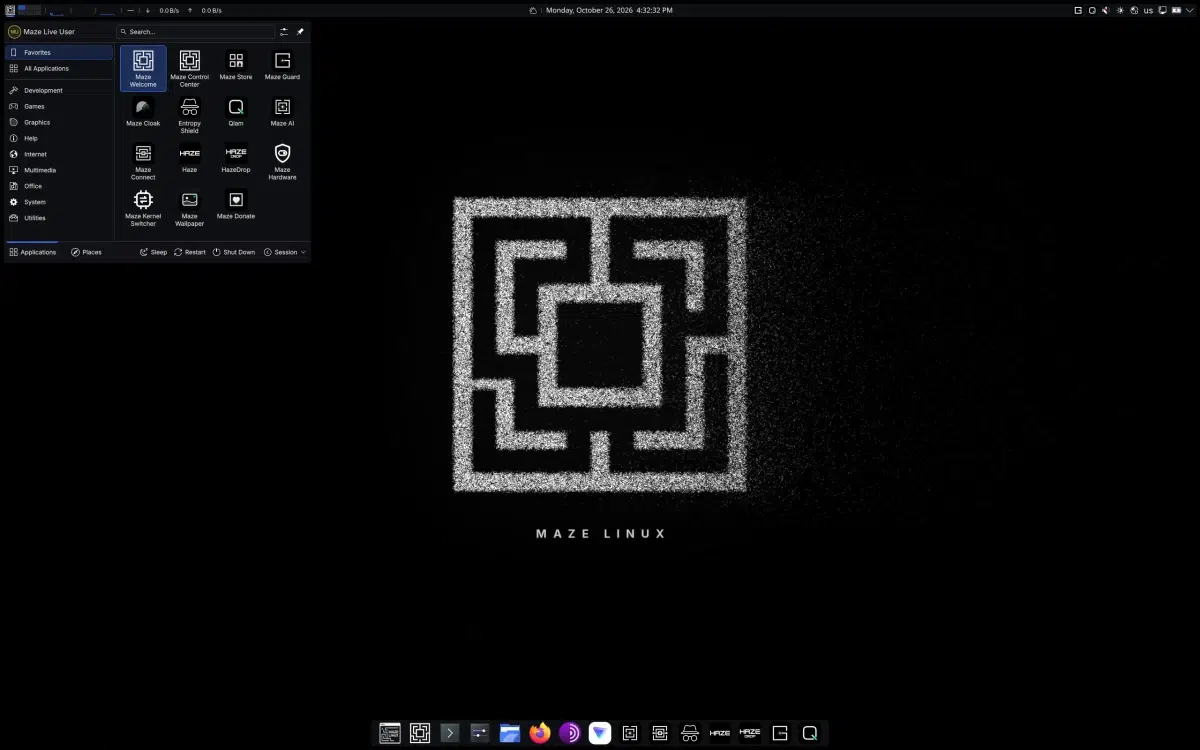Maze Linux: la distribución de Arch enfocada en seguridad y privacidad
