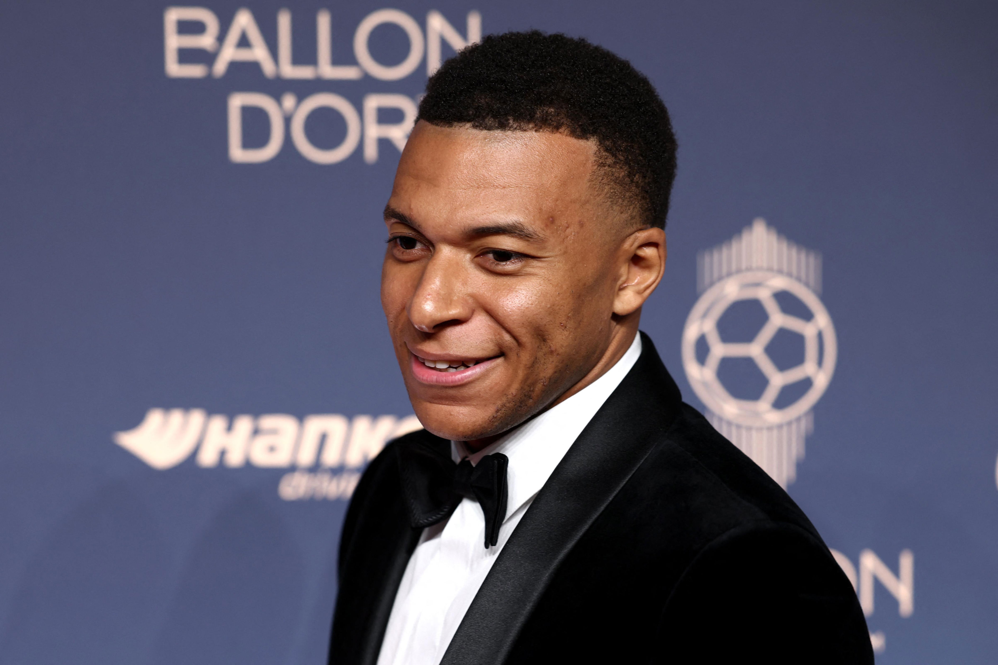 Mbappé finished second in the Ballon d'Or; Bellingham 11th