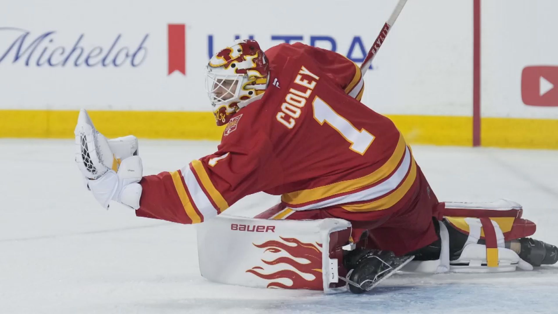Flames goalie Devin Cooley making new fans for viral interviews