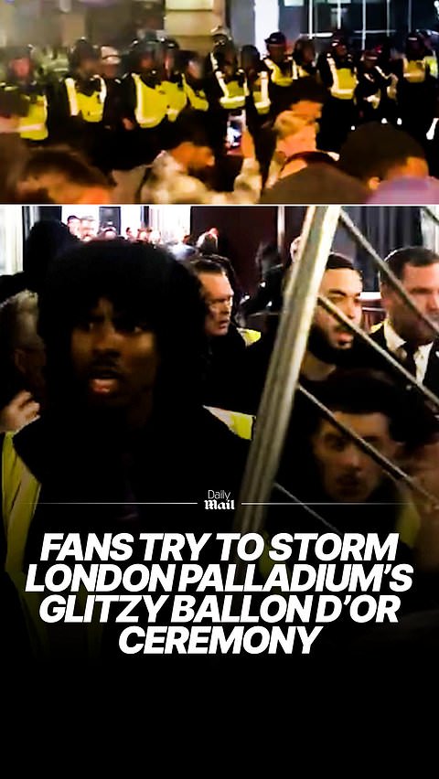 Chaos at London Palladium's glitzy Ballon d'Or ceremony