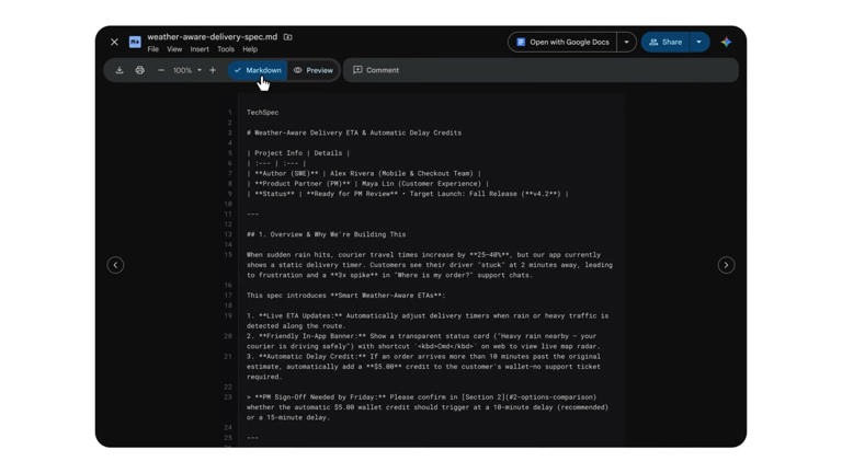 22 ans plus tard, Google Docs adopte enfin pleinement le Markdown