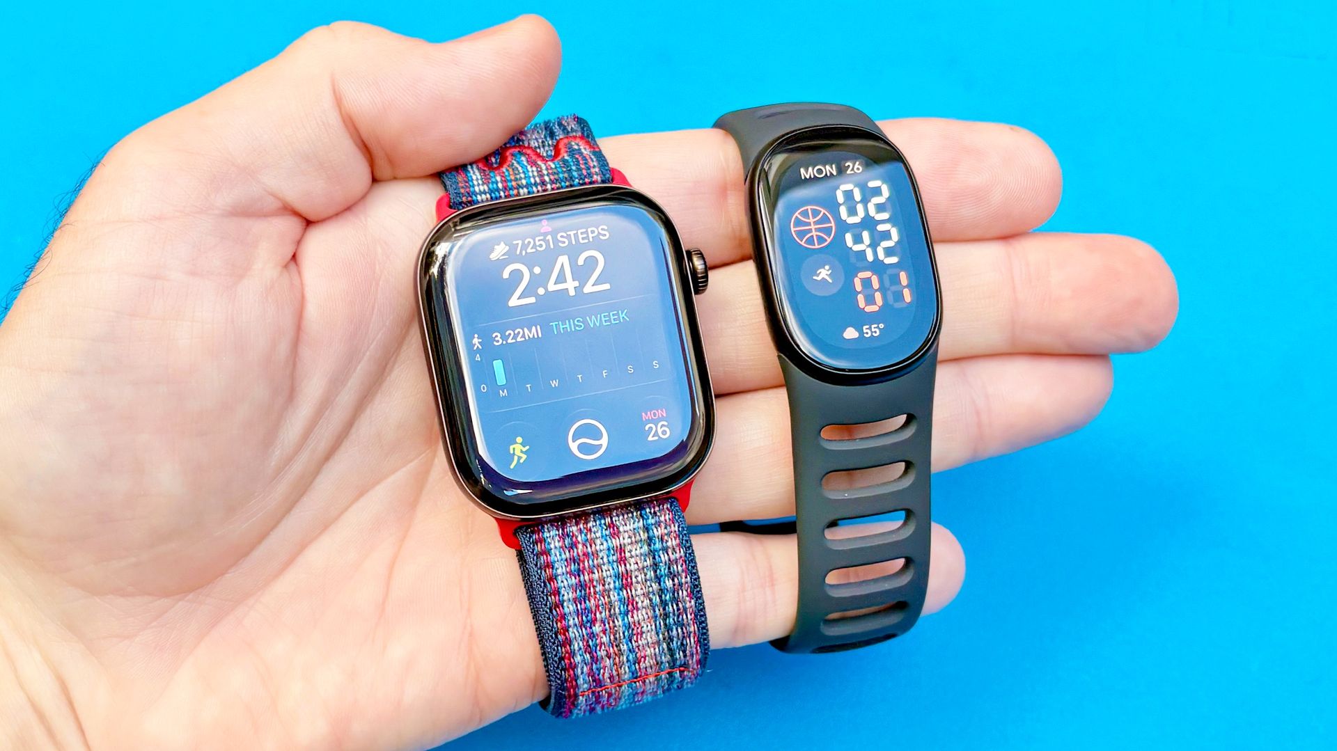 Apple Watch 12 vs Fitbit Edge fitness tracking comparison