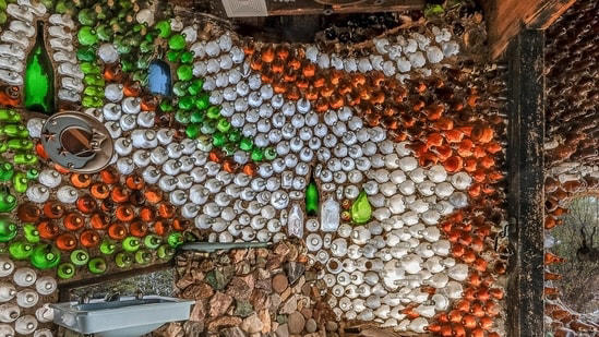 In the 1960s, a Tucson couple built a carport from discarded bottles ...