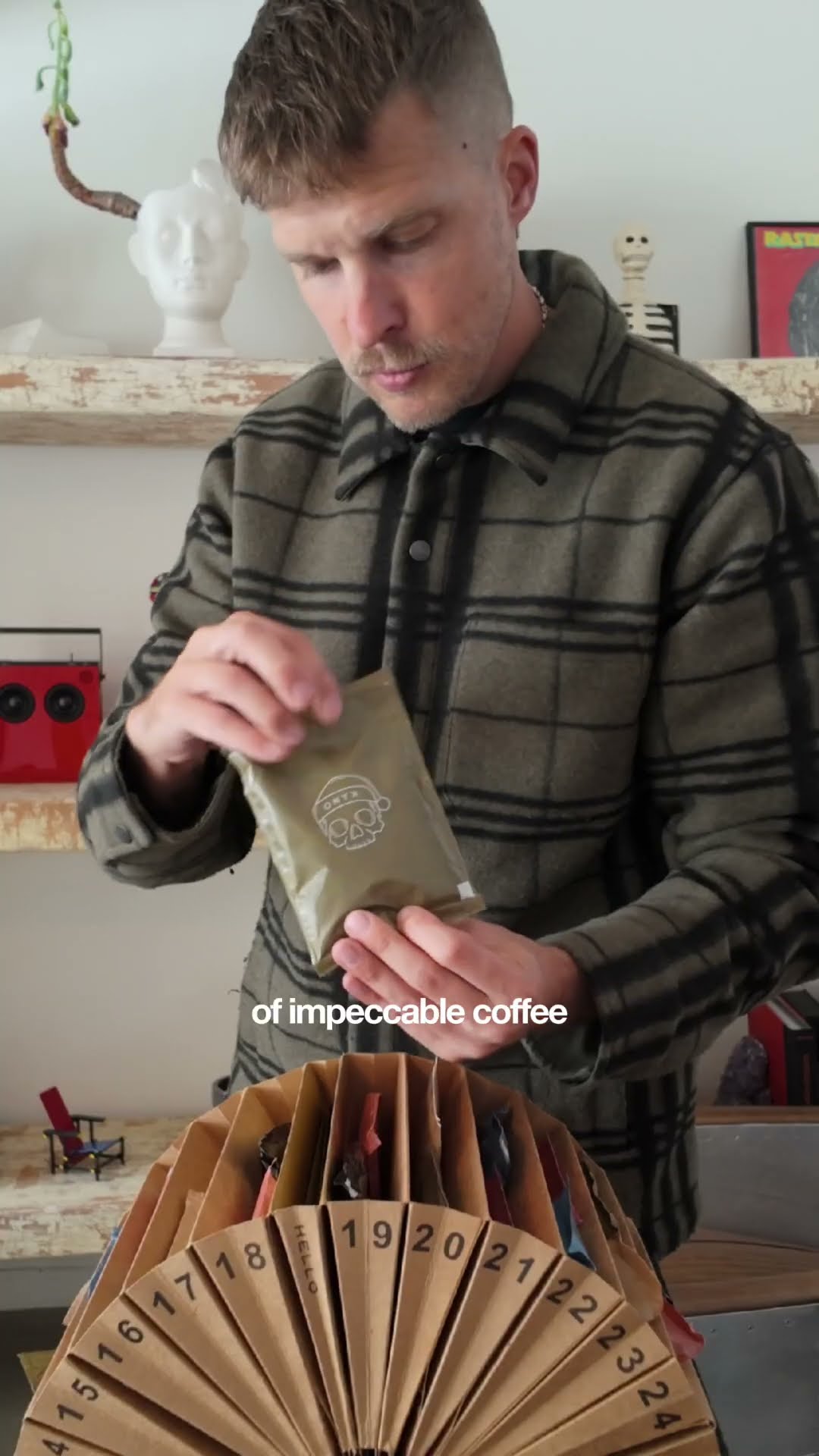 Onyx Coffee advent calendar unboxing - incredible packaging design