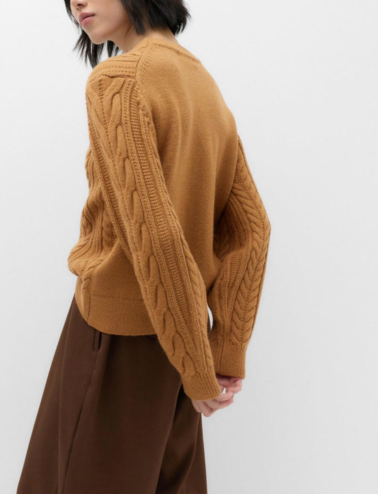 Caramel knits are replacing burgundy, M&S’s treacly £28 jumper is a ...