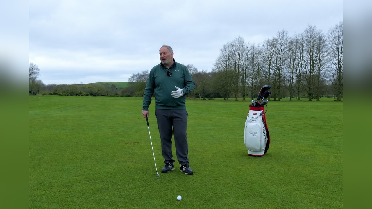 Alistair Davies teaches a golf ball compression move for more distance