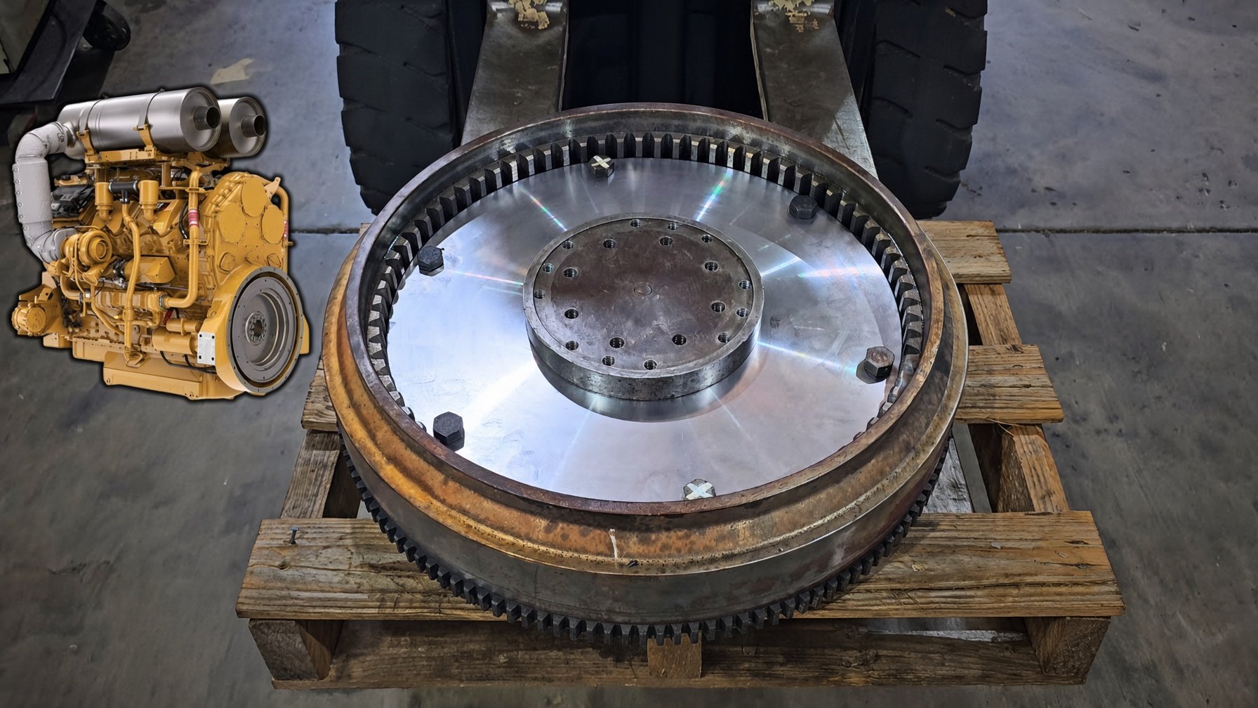 Machining a flywheel drive plate