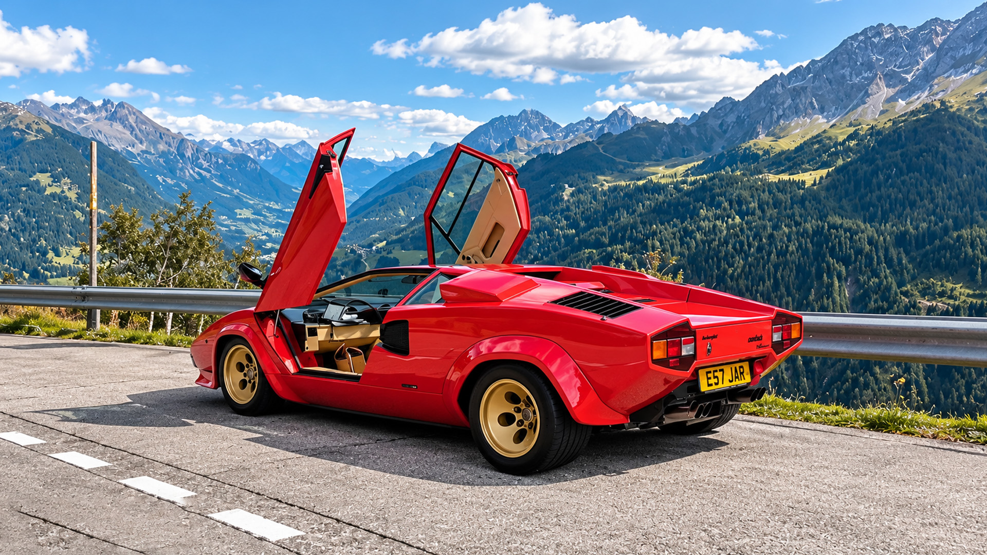 What is it like driving a Lamborghini Countach through the Alps?
