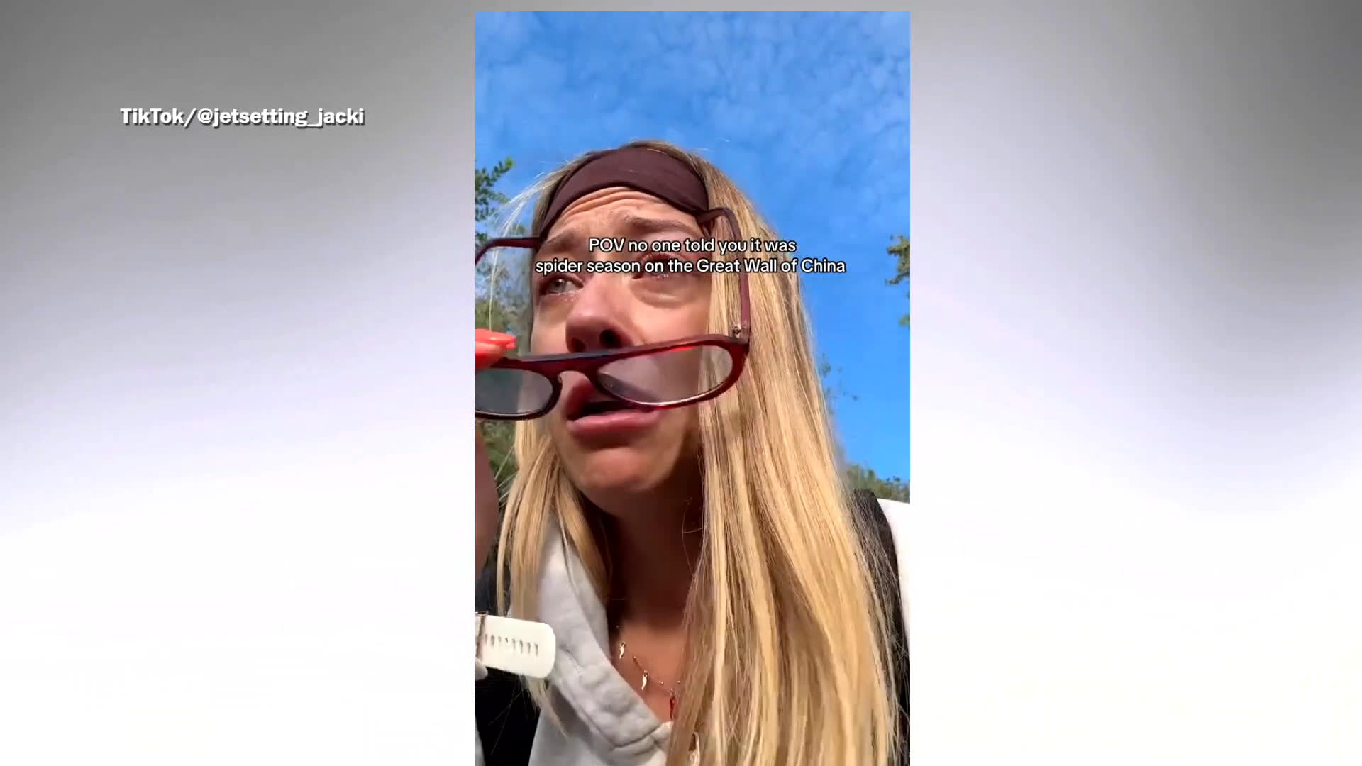 Woman visits Great Wall of China, then makes horrifying realization