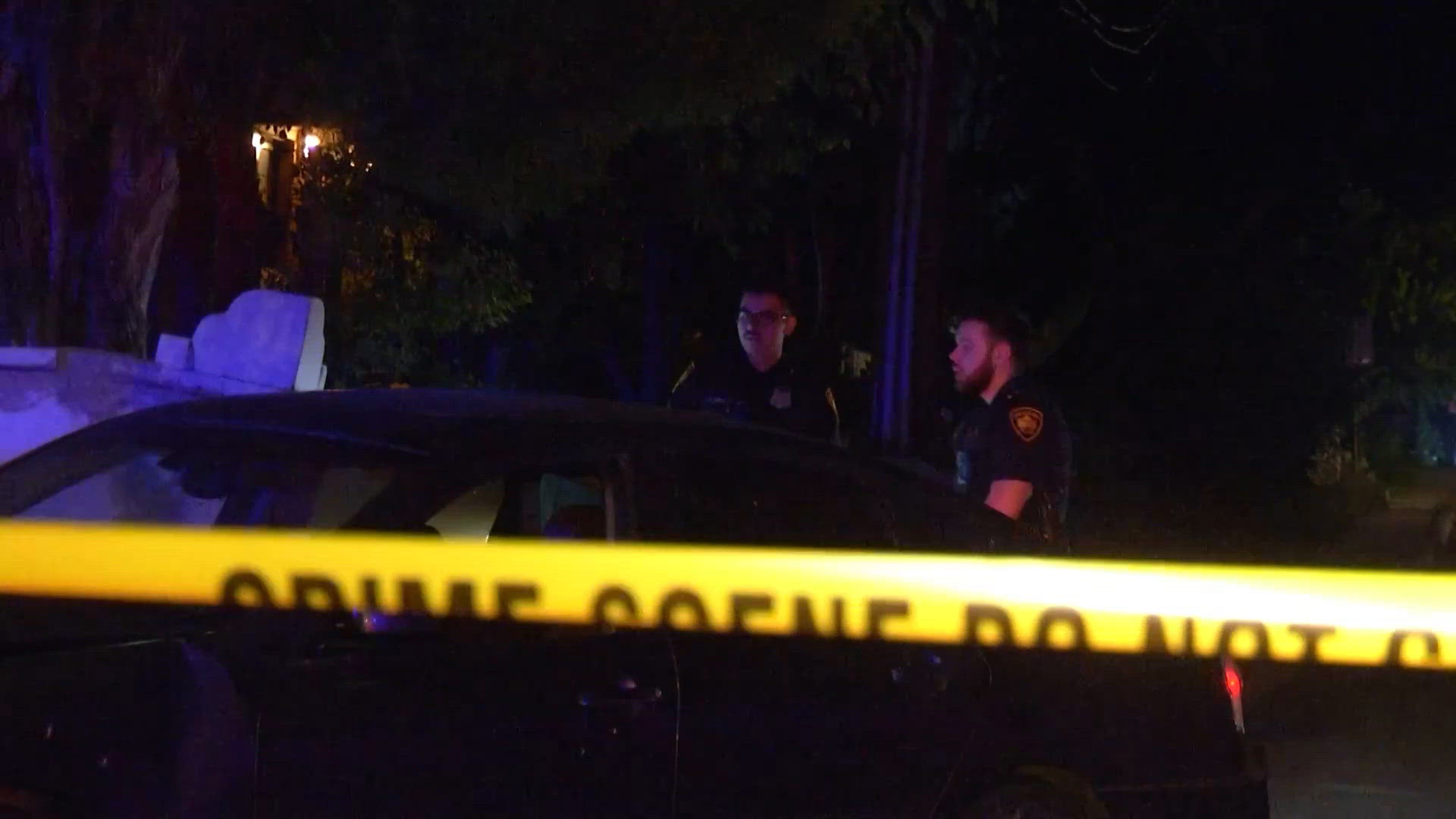 Man who tried to run over people at east-side home ends up shot, police say