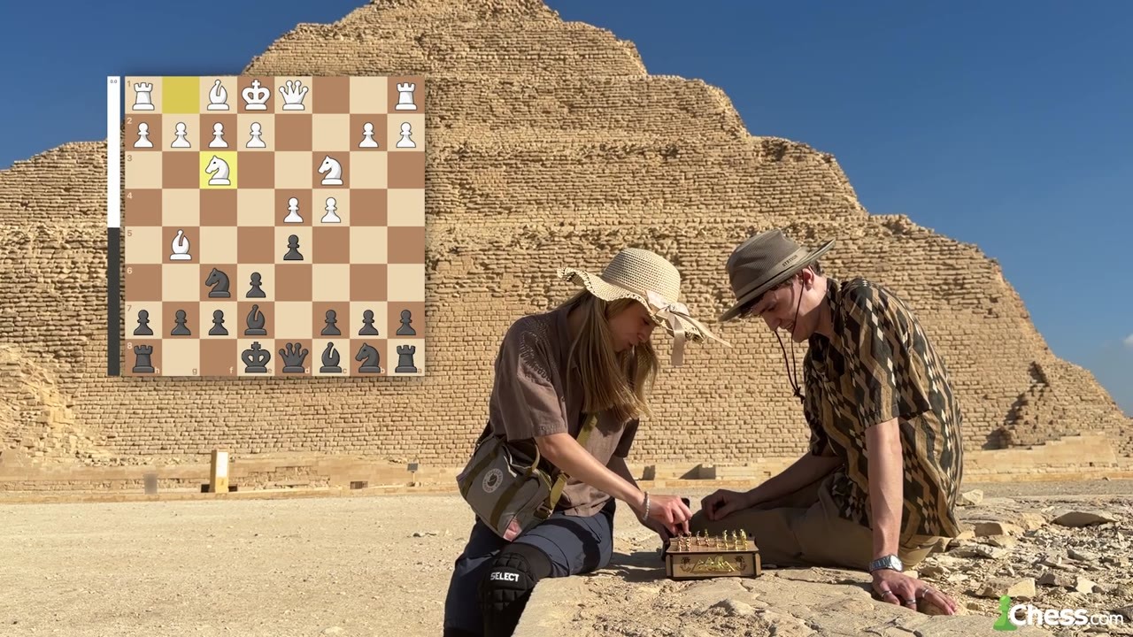 She challenged a 1,600-rated chess player in Egypt - watch their game ...