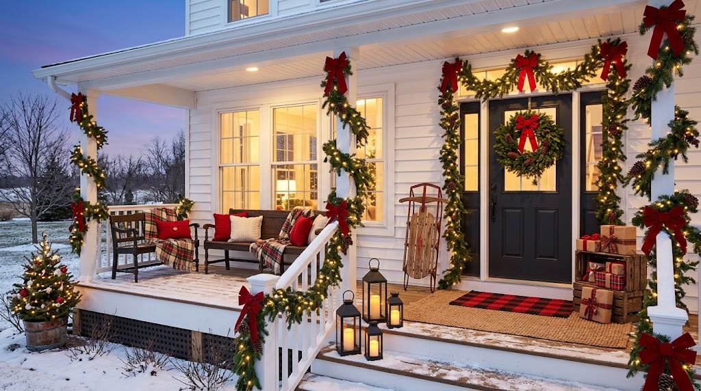Christmas front porch ideas: 15 cozy looks that make neighbors slow ...