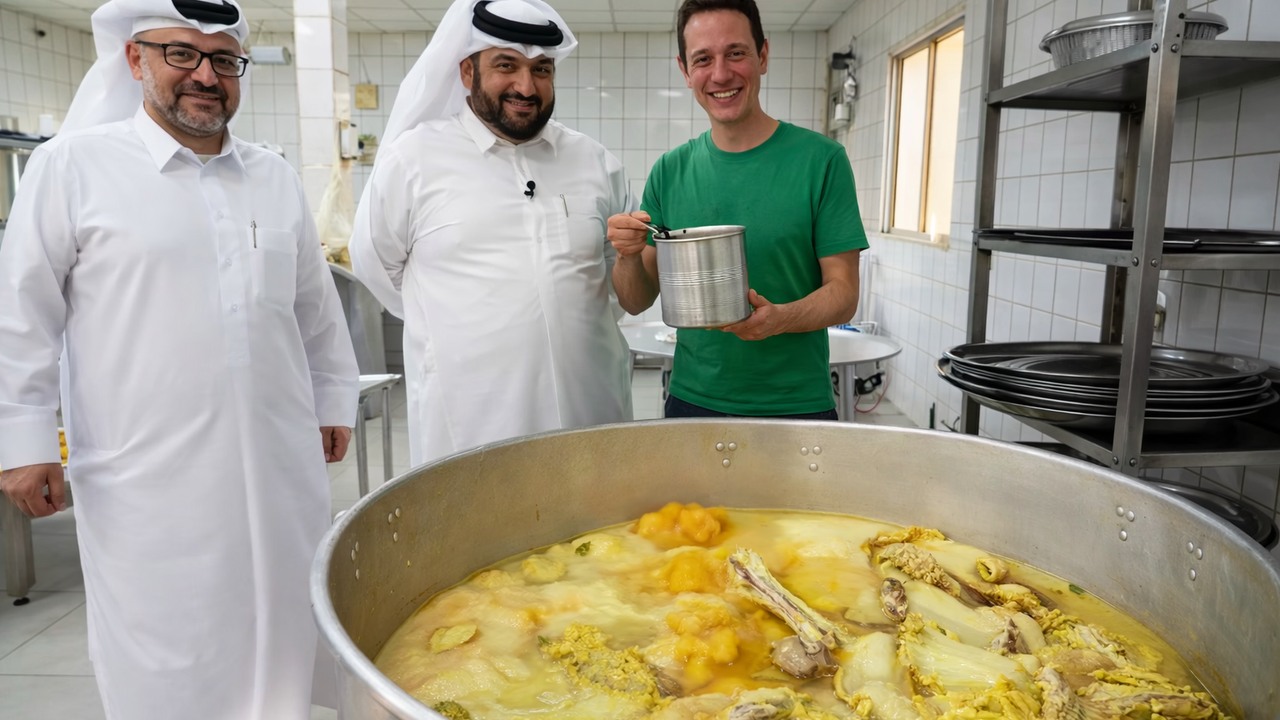 Inside a Qatari wedding kitchen preparing food for 2,000 people