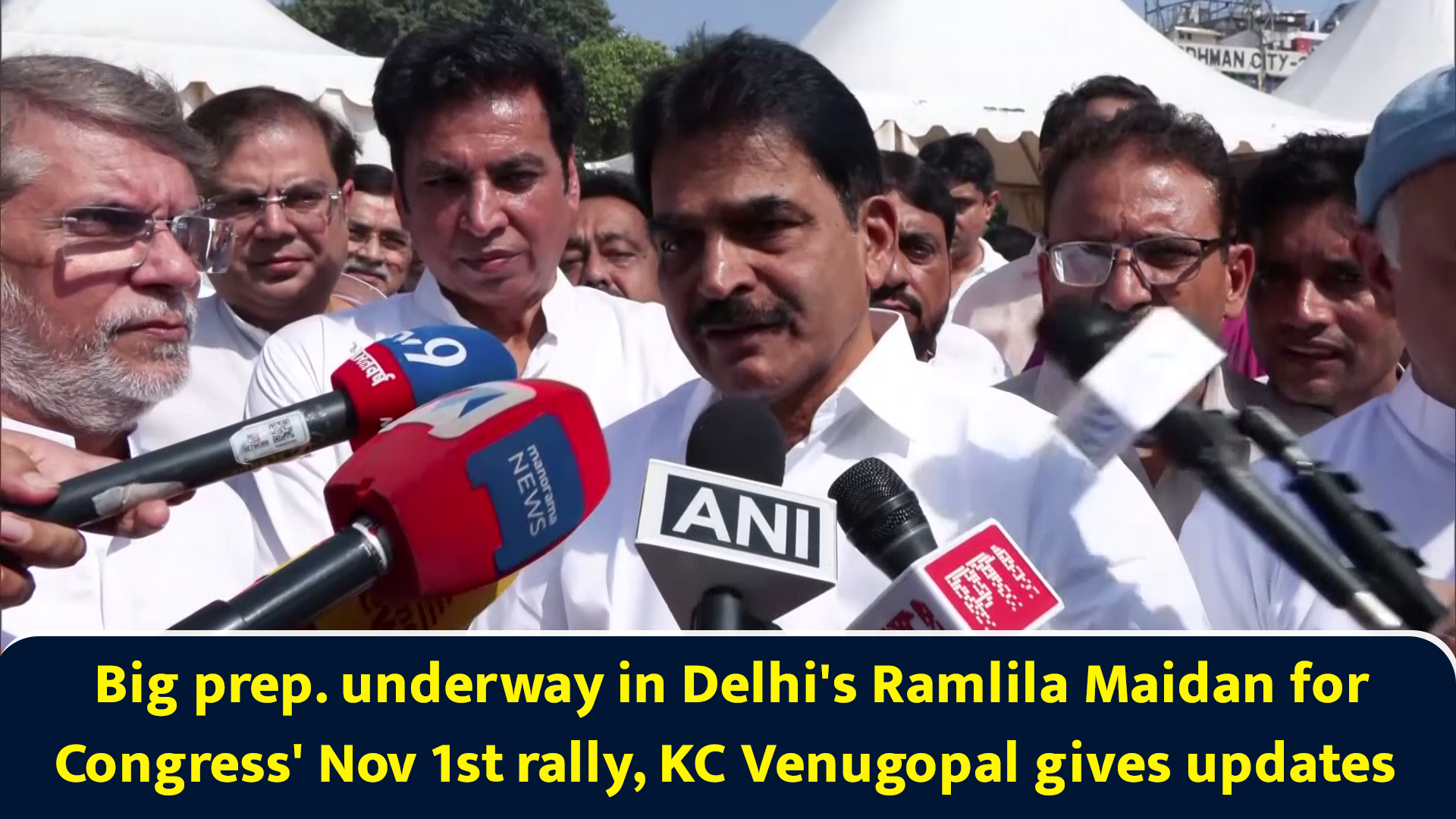 Big prep underway in Delhi's Ramlila Maidan for Congress' Nov 1st rally ...