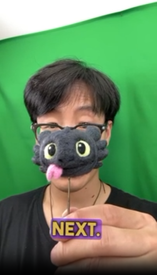 Making a handmade Toothless dragon with needle felting
