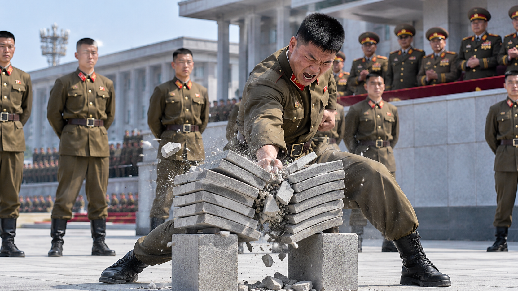 Why North Korea's military demonstrations look so bizarre