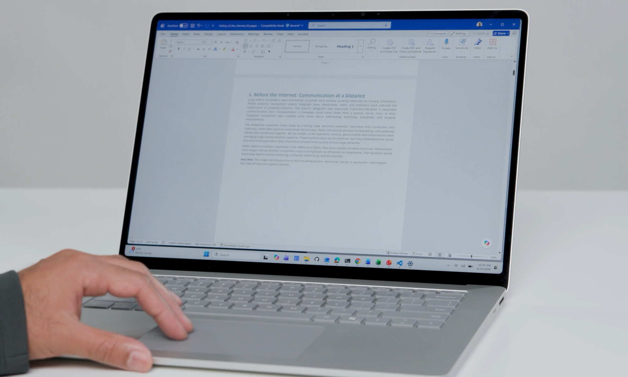 Your Windows touchpad is about to make scrolling long pages way less tiring