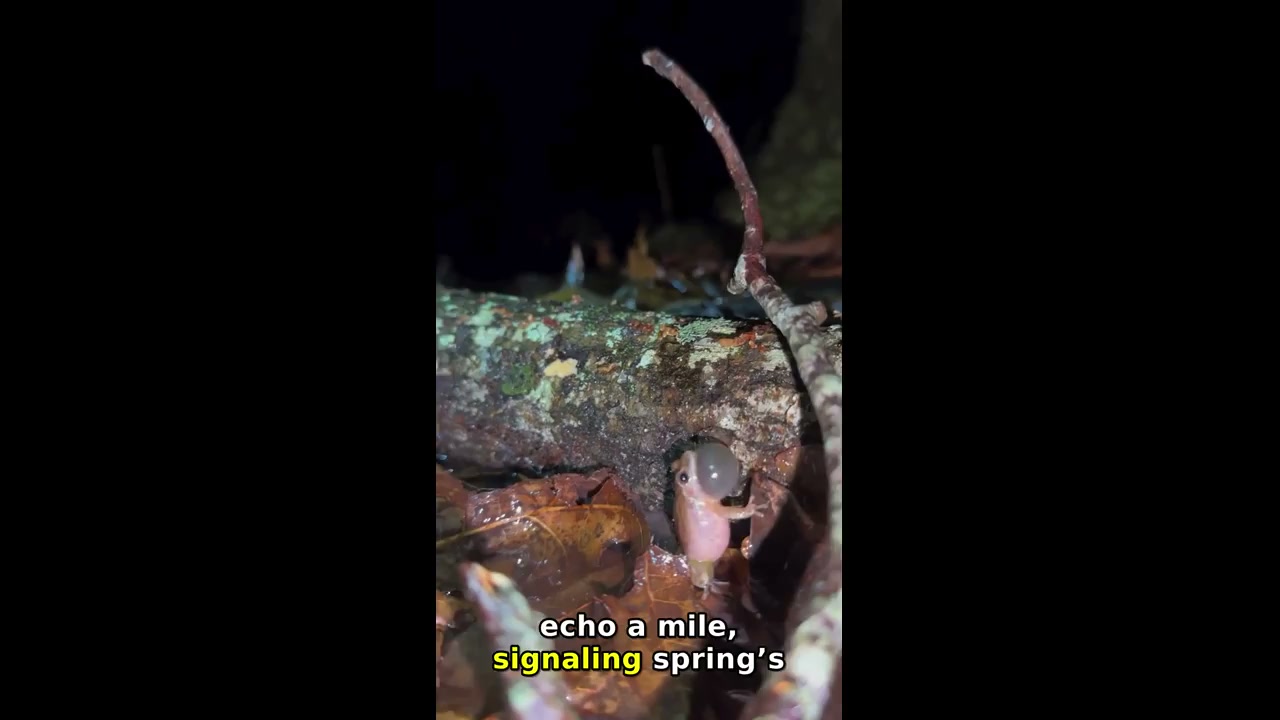 Spring peepers announce spring in North Carolina
