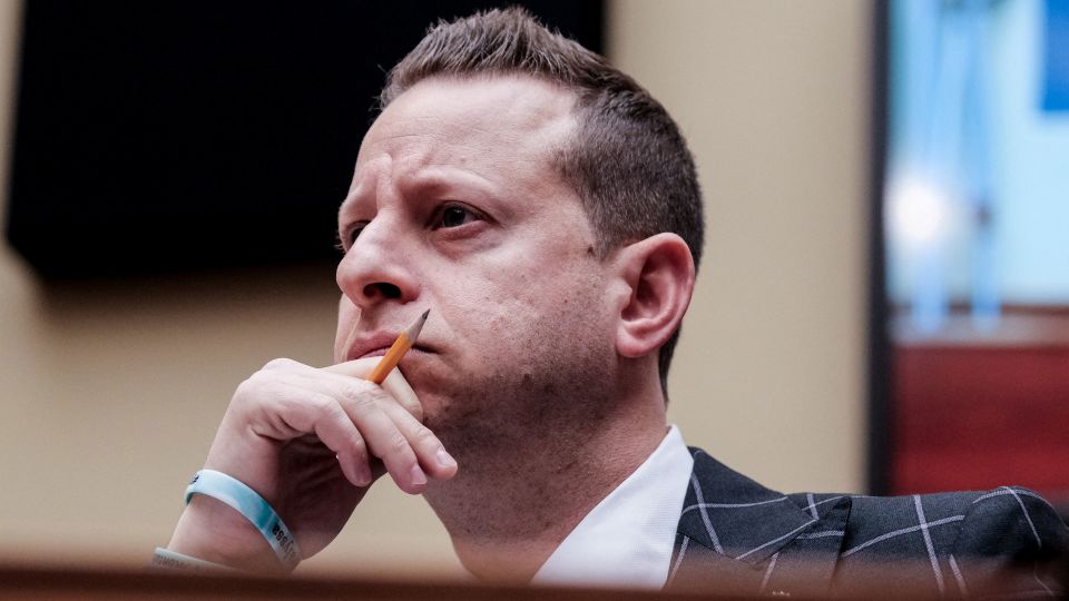 Rep. Jared Moskowitz attends a committee hearing in February 2023. - Michael A. McCoy/Reuters