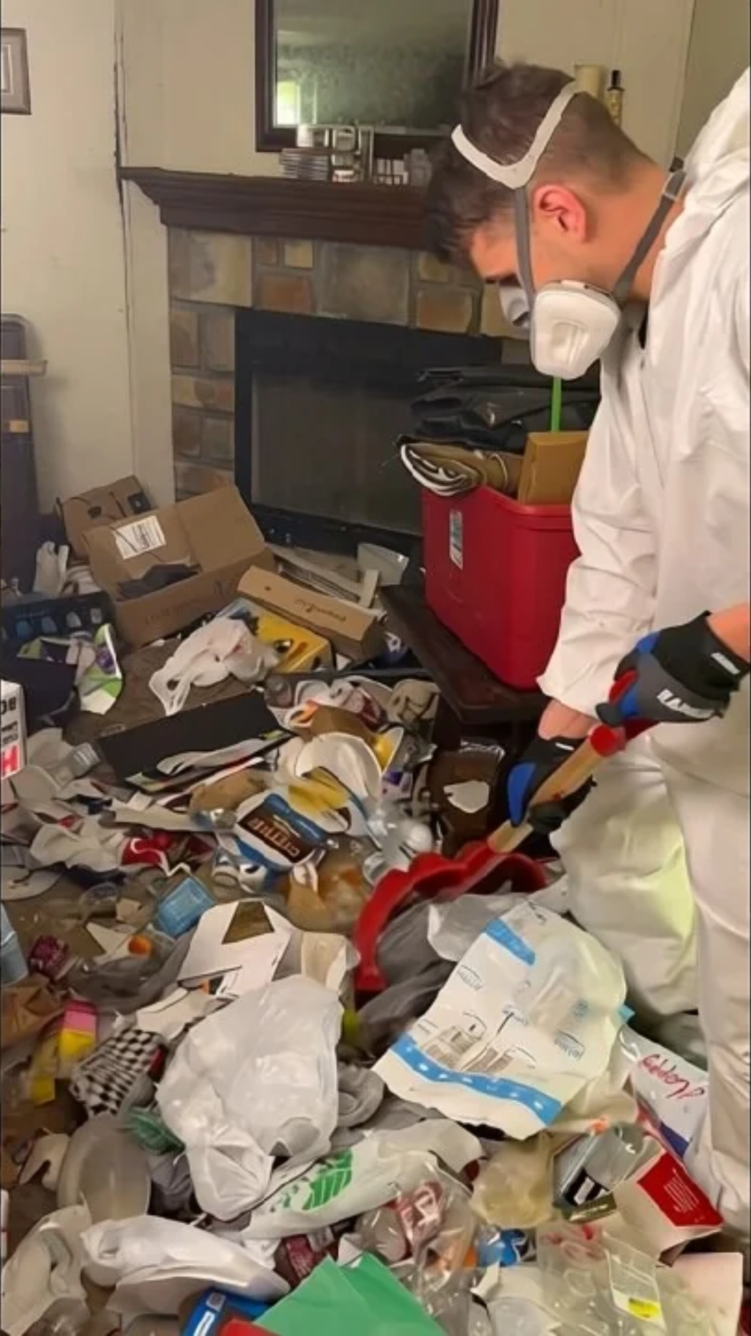 Moving furniture to clean hard to reach areas