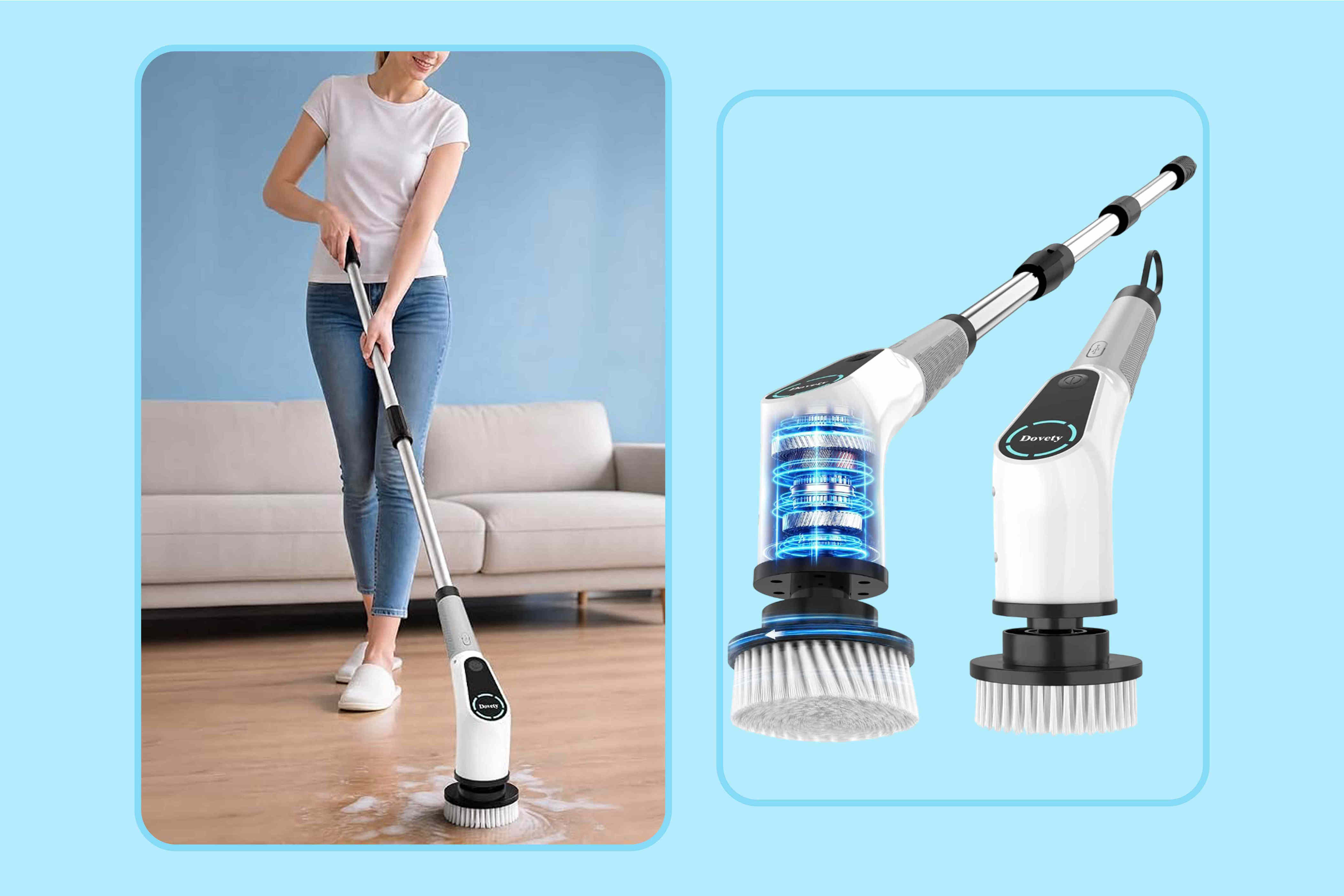 Shoppers call this spin brush a back saver thanks to its long ...