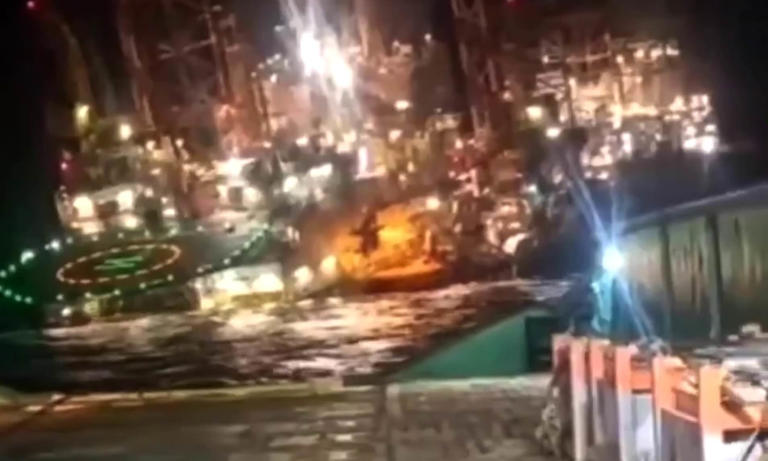 Oil rig collapses and sinks off Gabon with 115 people on board