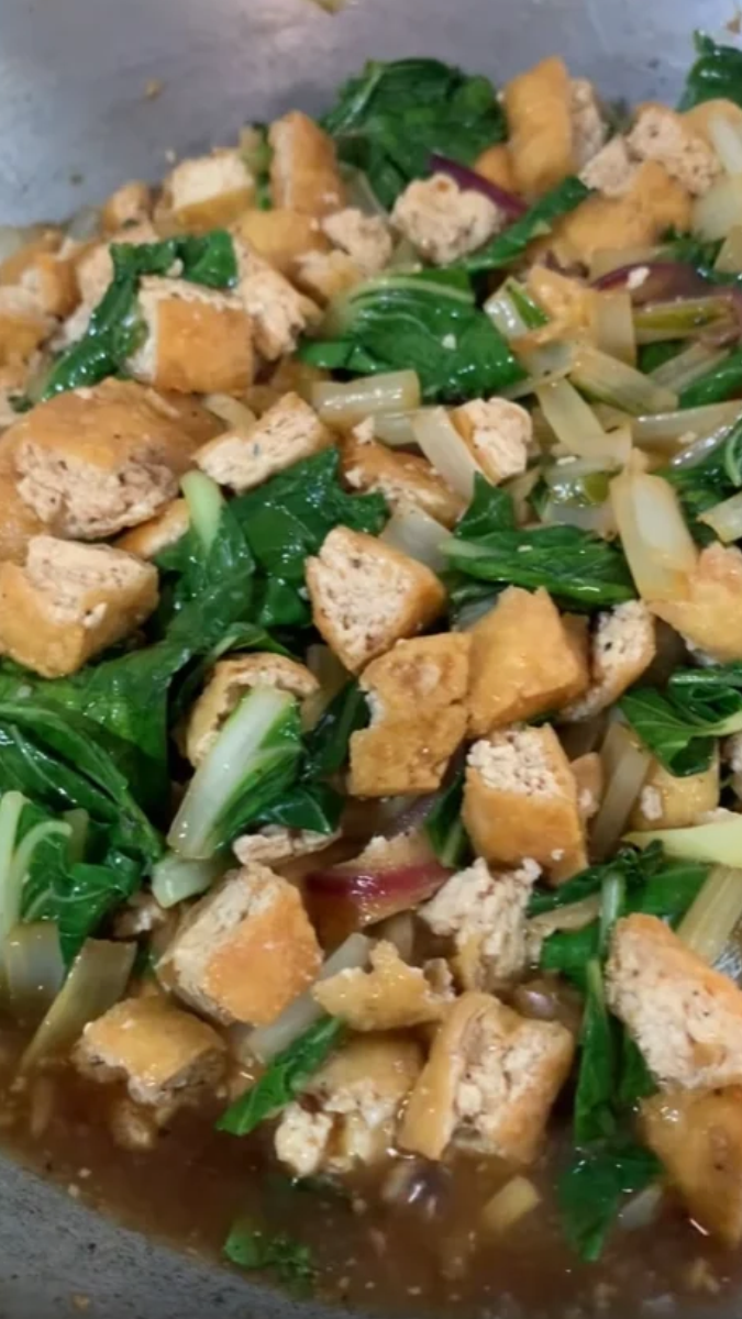 Easy ginisang pechay and tokwa for a homemade Filipino meal