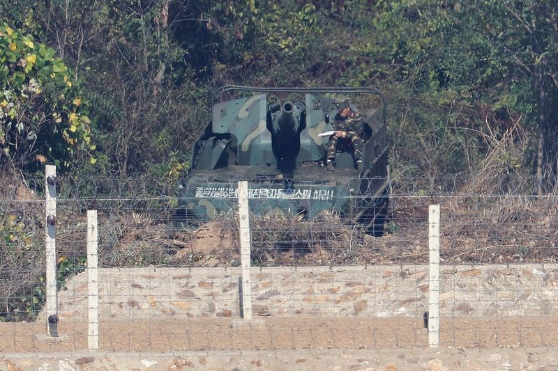 North Korean artillery pointed south stirs concern at border observatory