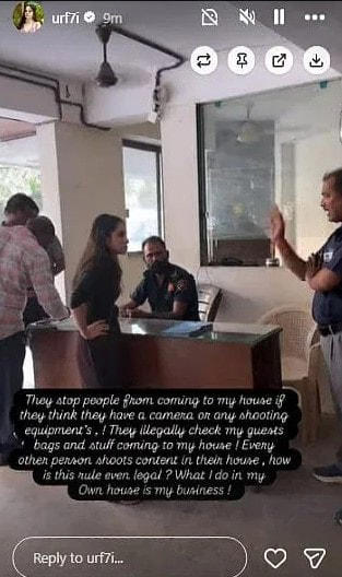 Can't shoot in my own house: Uorfi Javed alleges fresh harassment by ...
