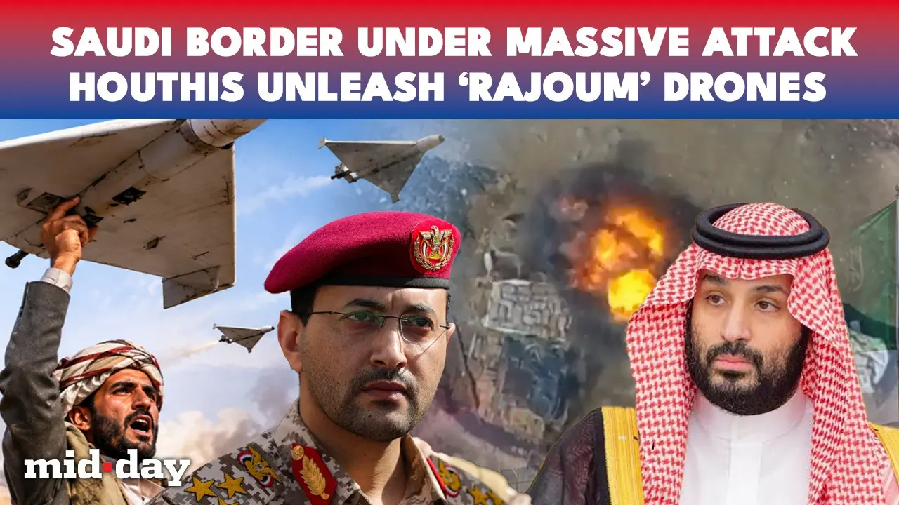 Houthis blast Saudi forces in chilling footage with Rajoum drones ...