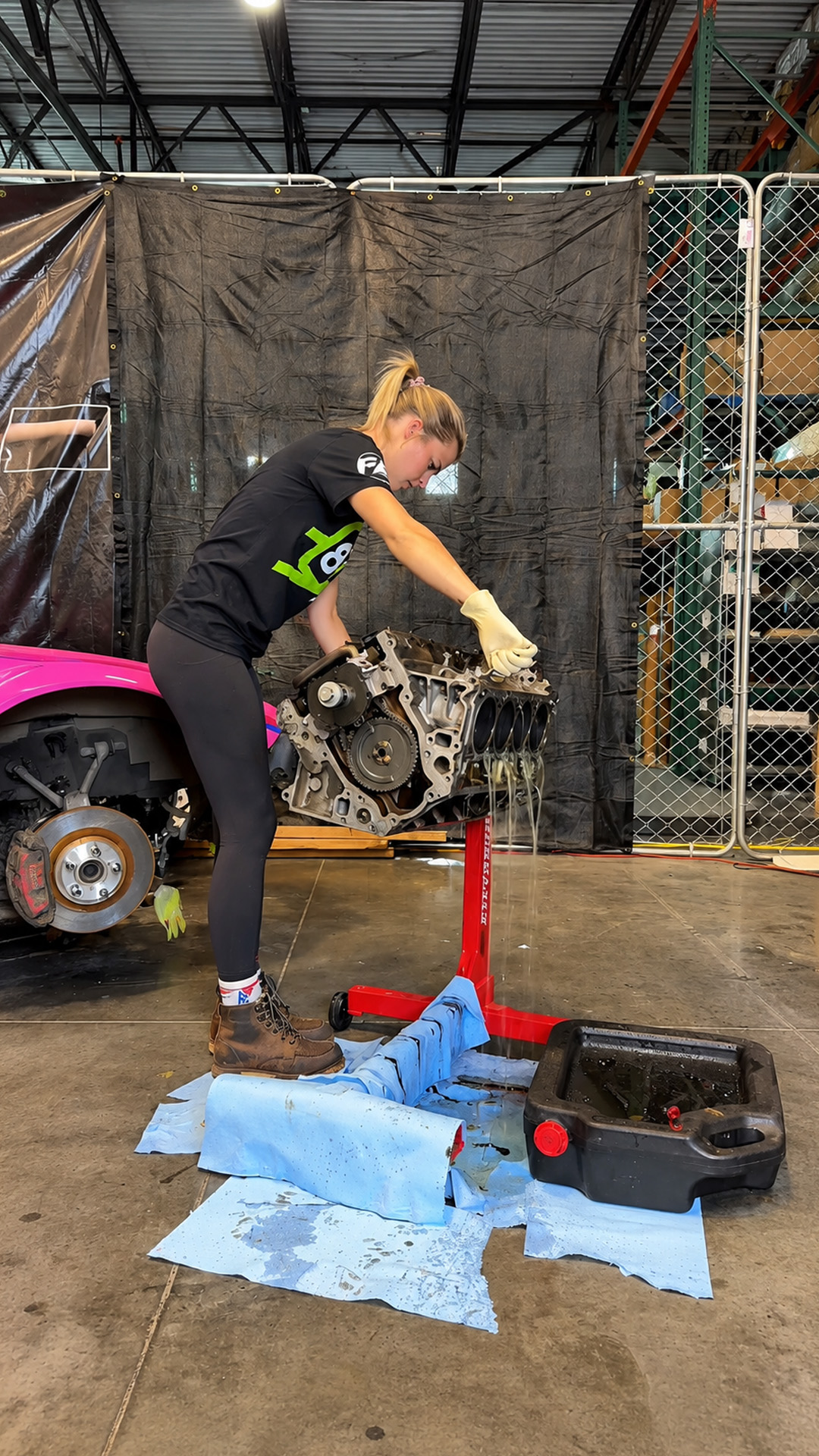 This Corvette LS engine build comes with plenty of mess