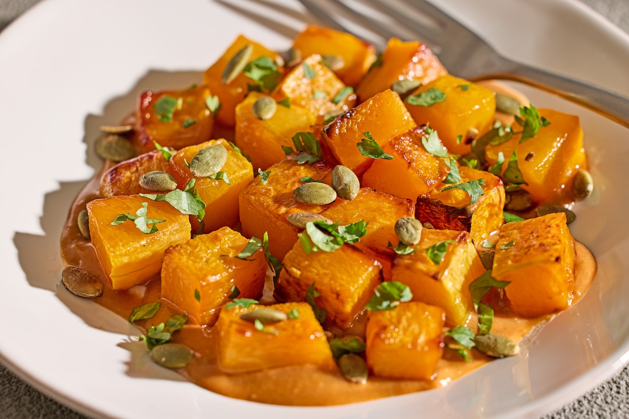 This spicy peanut sauce turns nutritious butternut squash into a star