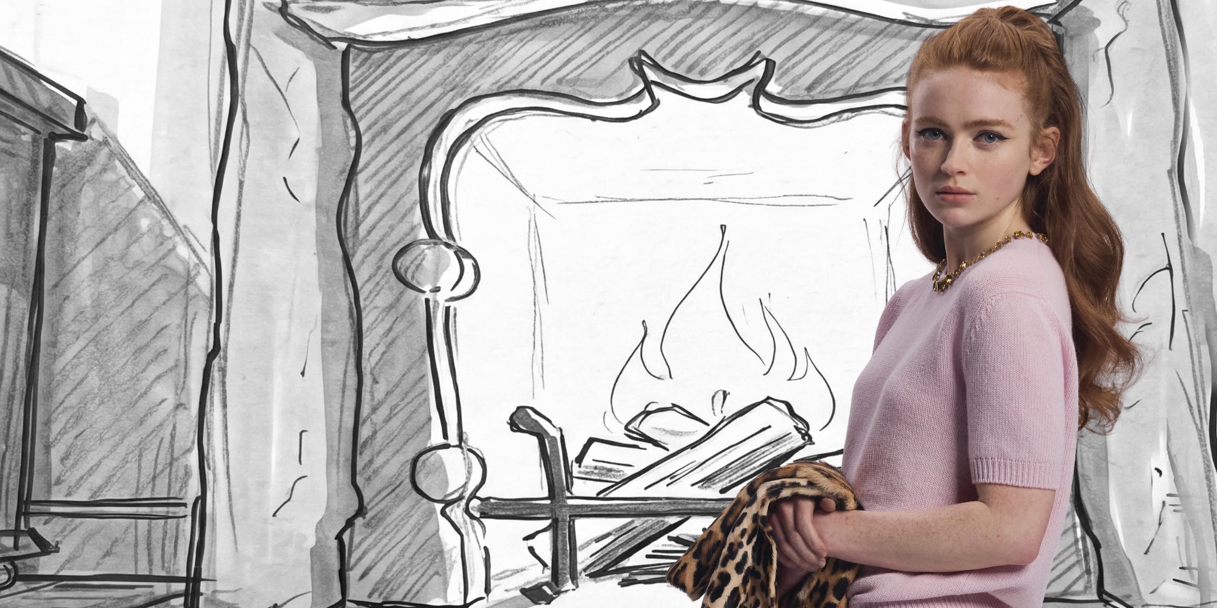 How Sadie Sink and Maya Hawke brought Prada’s hand-drawn holiday ...