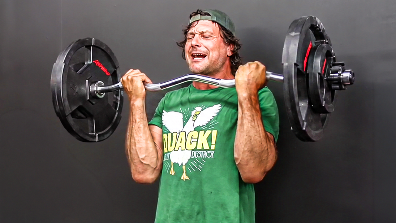 World’s best arm wrestler tests his strict curl