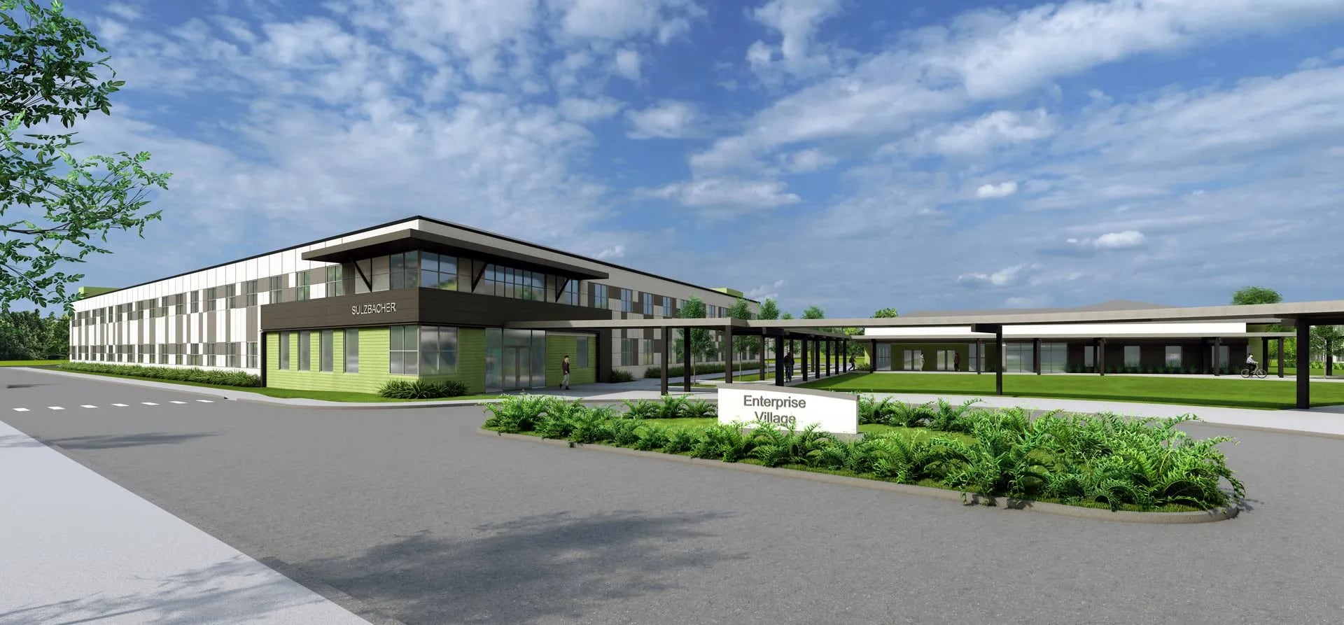 Sulzbacher Center cuts the ribbon on phase one of Enterprise Village in ...