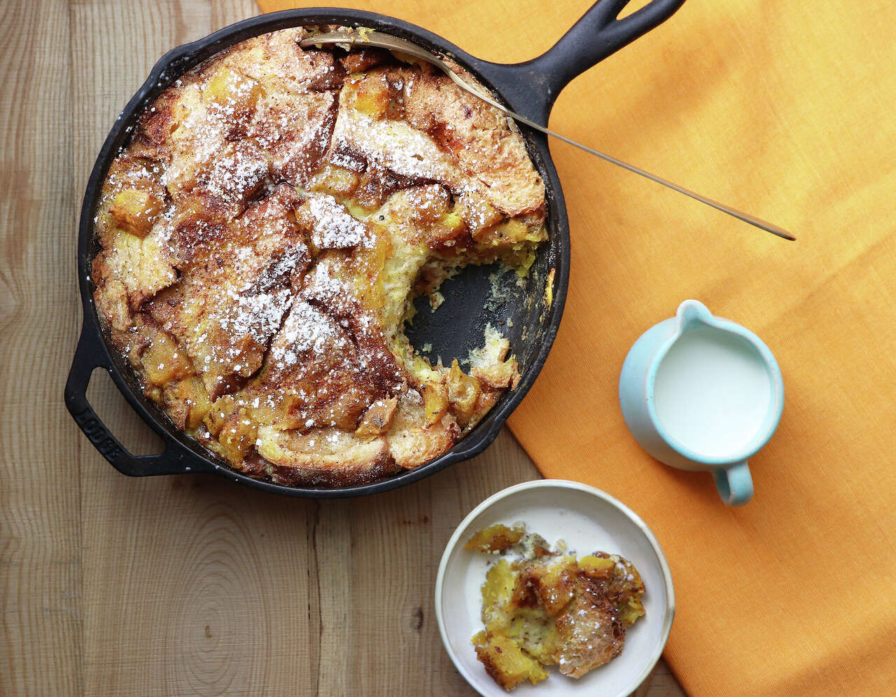 Make-ahead pumpkin bread pudding for Thanksgiving