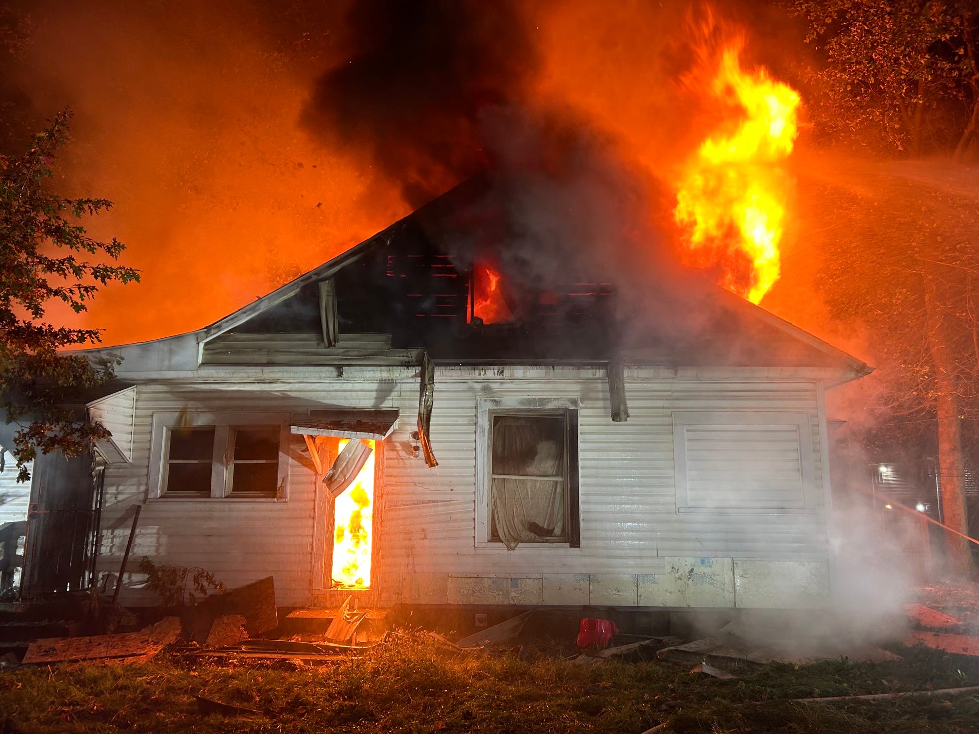 No one injured after Akron home extensively damaged in Tuesday fire