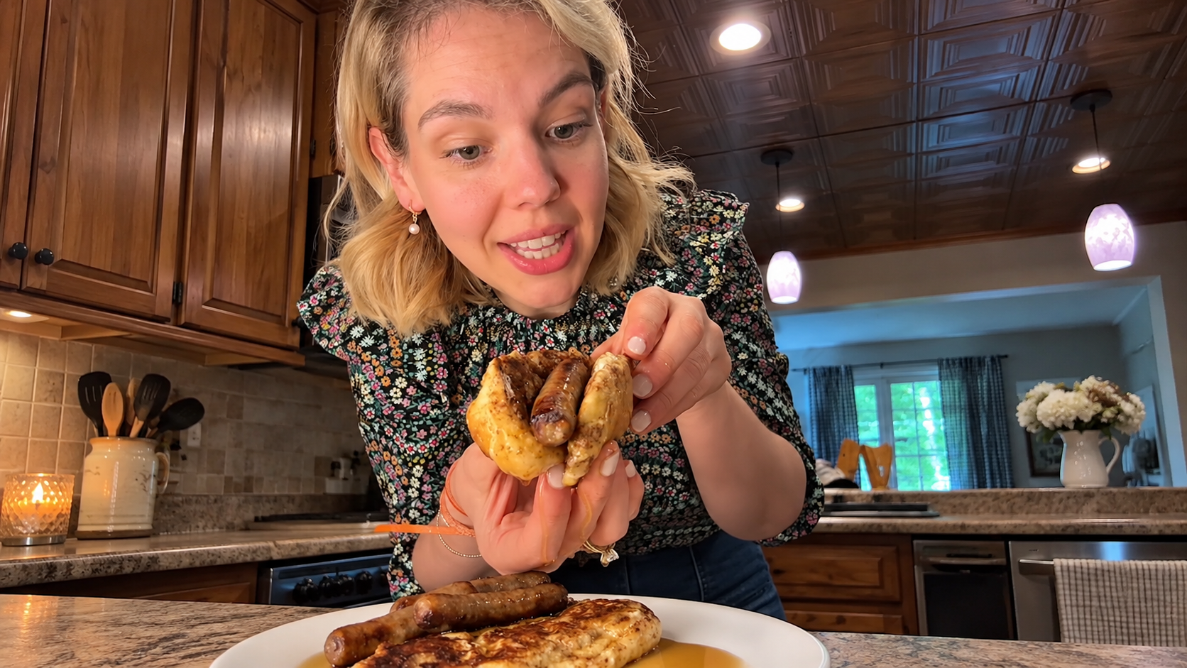 French toast sausage dogs recipe