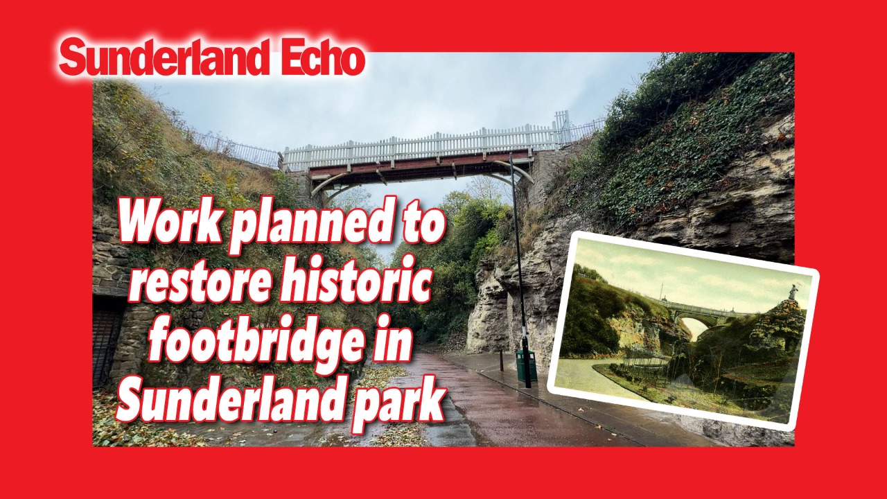 Historic footbridge in Sunderland park set for repair